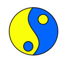 Dibujo Yin y yang pintado por ANTUUU