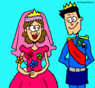 Dibujo Boda real pintado por ruffles