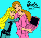 Dibujo El nuevo portátil de Barbie pintado por trudy