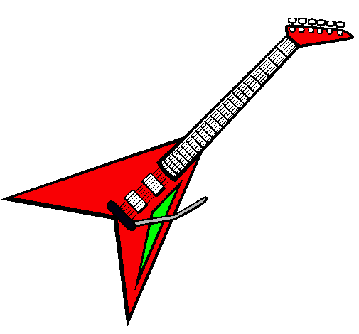 Dibujo Guitarra eléctrica II pintado por arfa