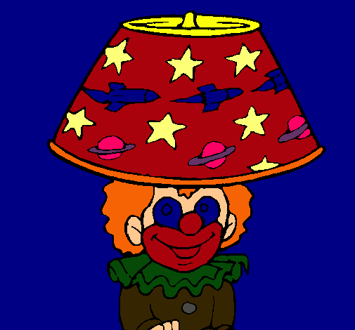 Payaso lámpara