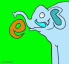 Dibujo Elefante pintado por nami