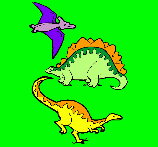 Tres clases de dinosaurios