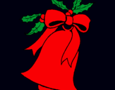 Dibujo Campana de navidad pintado por amalia