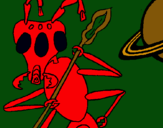 Dibujo Hormiga alienigena pintado por santiagooo