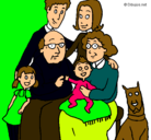 Dibujo Familia pintado por frans