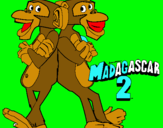 Dibujo Madagascar 2 Manson y Phil 2 pintado por MARTINN2