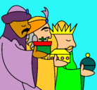 Dibujo Los Reyes Magos 3 pintado por c-r-i-s-t-i-