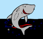 Dibujo Tiburón pintado por jjhh