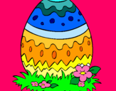 Dibujo Huevo de pascua 2 pintado por geri