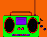 Dibujo Radio cassette 2 pintado por nathaly54666