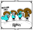 Dibujo Mariachi Owls pintado por chanchip
