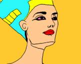 Dibujo Busto de Nefertiti pintado por rubenbego