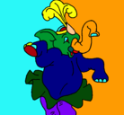 Dibujo Elefante bailando pintado por ariadnasubir