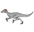 Dibujo Velociraptor pintado por monser