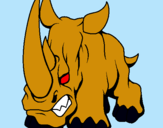 Dibujo Rinoceronte II pintado por 576u78
