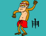 Dibujo Mono  pintado por usuariiomono
