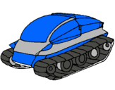 Dibujo Nave tanque pintado por 00456