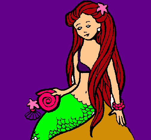 Sirena con caracola