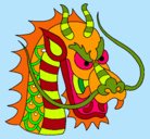 Dibujo Cabeza de dragón pintado por TauJulia