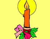 Dibujo Vela de navidad pintado por wrtyuiop