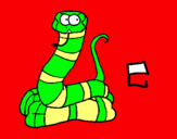 Dibujo Serpiente pintado por huguitogonza