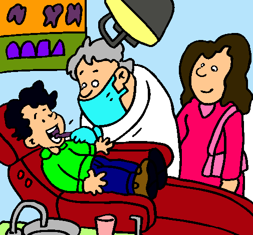 Niño en el dentista