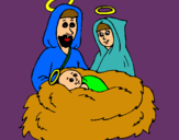 Dibujo Natividad pintado por isidoramonta