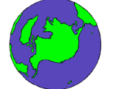 Dibujo Planeta Tierra pintado por santiagobern