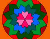 Dibujo Mandala 29 pintado por silvitica