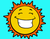 Dibujo Sol sonriendo pintado por fiftilu