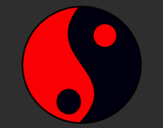Dibujo Yin y yang pintado por taimiry