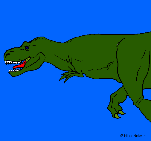 Dibujo Tiranosaurio rex pintado por dany_miley