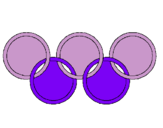 Dibujo Anillas de los juegos olimpícos pintado por cangregito