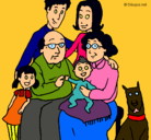 Dibujo Familia pintado por diego4