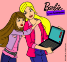 Dibujo El nuevo portátil de Barbie pintado por valen2610