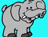 Dibujo Elefante pintado por catica
