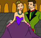 Dibujo Princesa y príncipe en el baile pintado por awcfhlvun