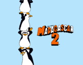 Dibujo Madagascar 2 Pingüinos pintado por murku