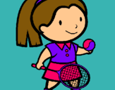 Dibujo Chica tenista pintado por gigigo