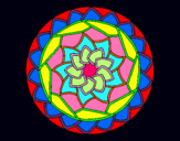 Dibujo Mandala 1 pintado por Atenisa