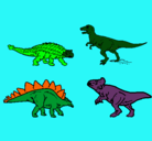 Dibujo Dinosaurios de tierra pintado por elsi