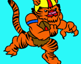 Dibujo Jugador tigre pintado por DIEGOIZ