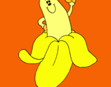 Dibujo Banana pintado por jananatclara