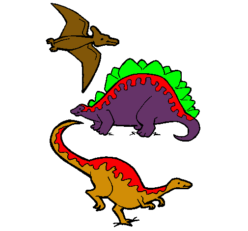 Tres clases de dinosaurios