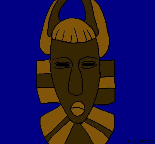 Dibujo Máscara africana pintado por dany_miley