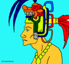 Dibujo Jefe de la tribu pintado por gfhtffhvtydc