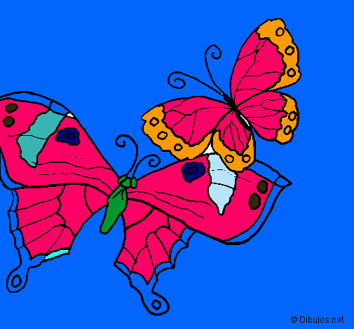 Dibujo Mariposas pintado por osnn
