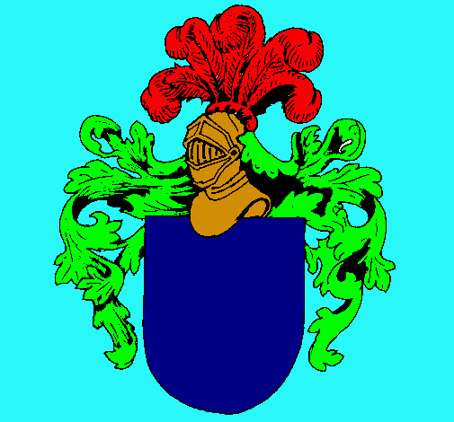 Escudo de armas y casco