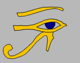 Dibujo Ojo Horus pintado por murku